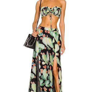 NWOT Charo Ruiz Ibiza Erin Pant Black Barbary Print sz S $306